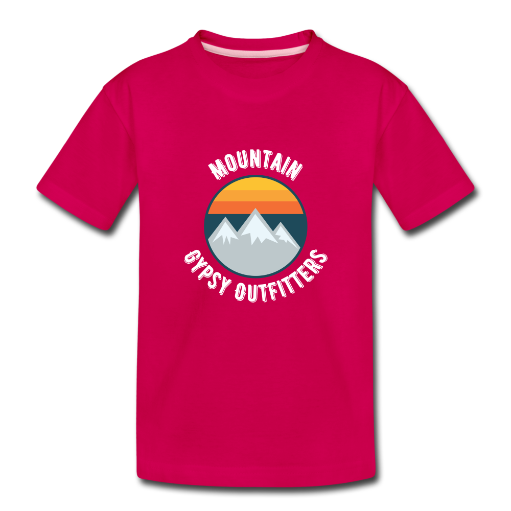 Retro MGO Toddler Tee - dark pink
