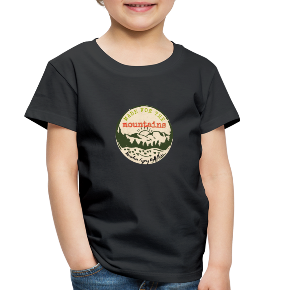 Made for the Mountains Toddler Tee - black