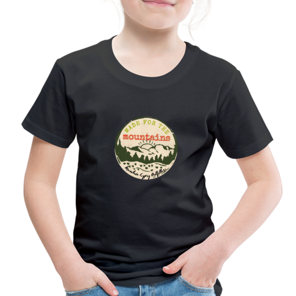 Made for the Mountains Toddler Tee - black
