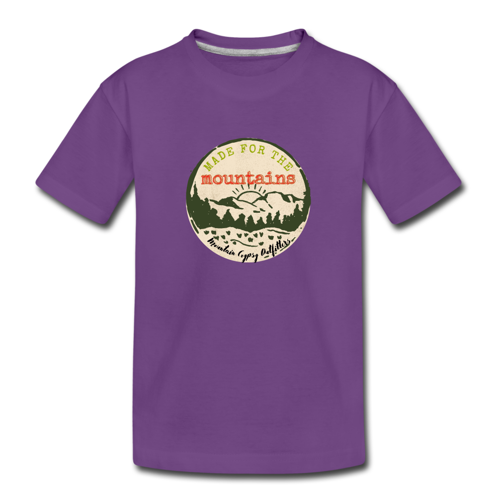 Made for the Mountains Toddler Tee - purple