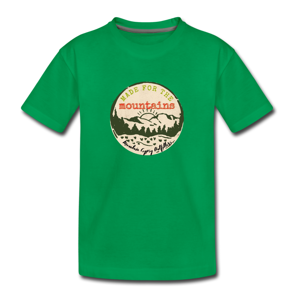 Made for the Mountains Toddler Tee - kelly green