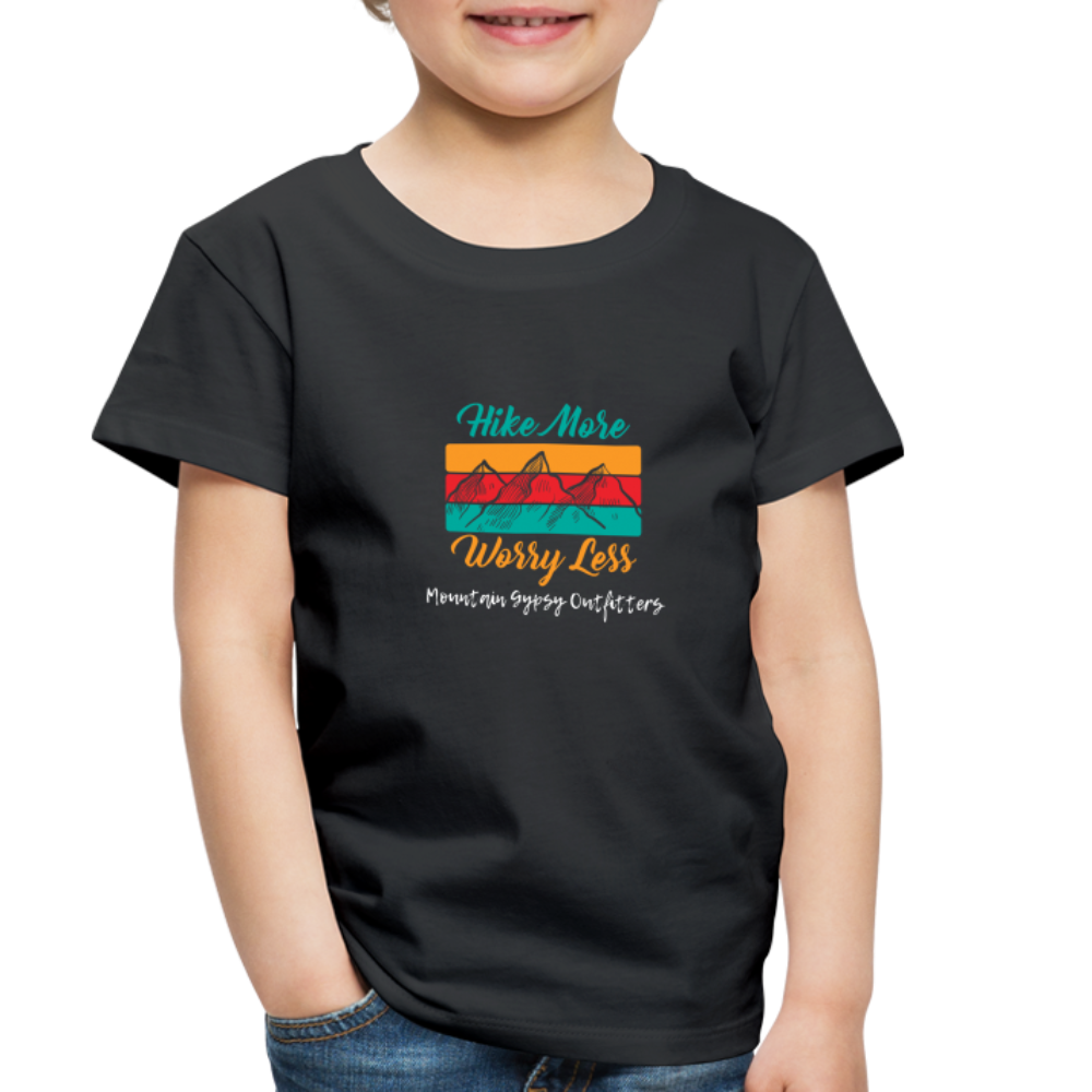 Worry Less Toddler Tee - black