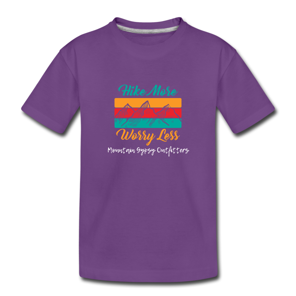 Worry Less Toddler Tee - purple