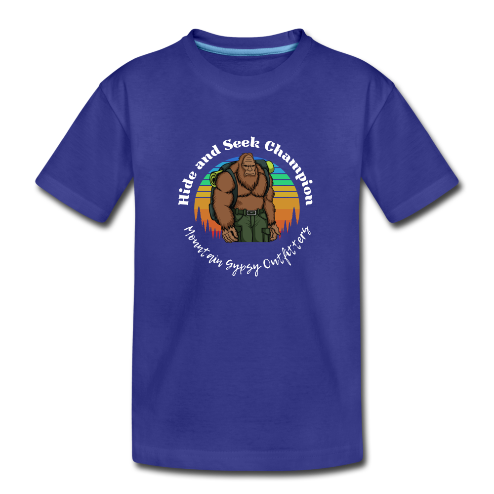 Hide and Seek Champ Toddler Tee - royal blue