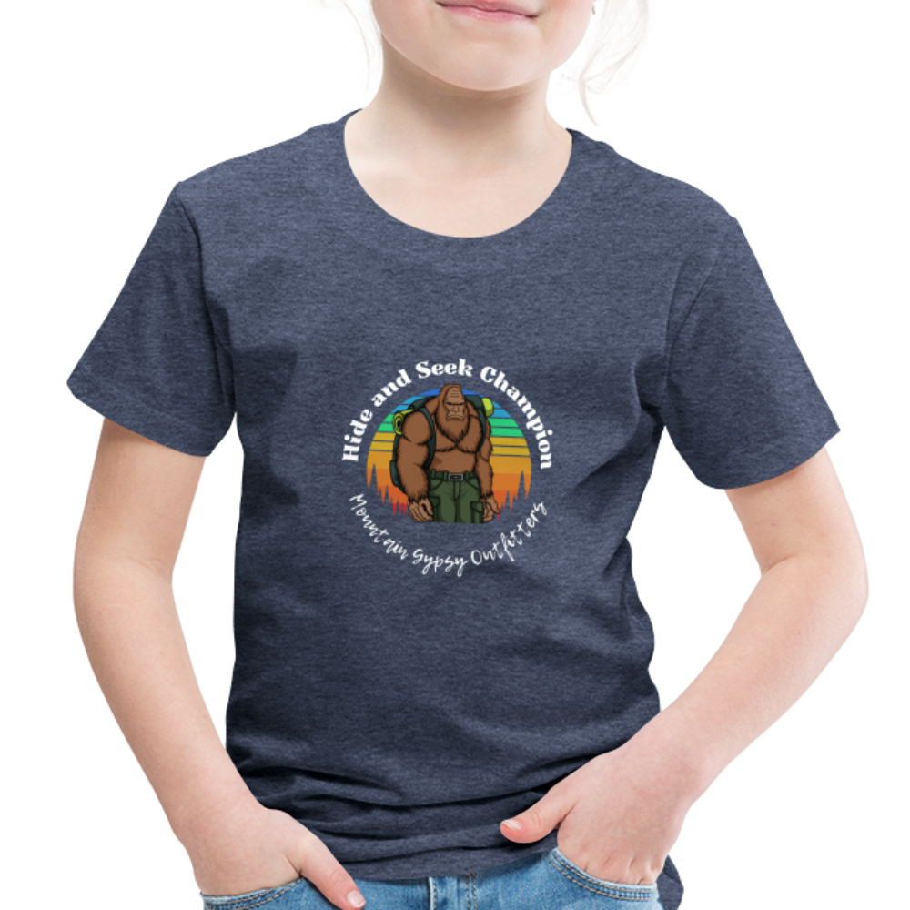 Hide and Seek Champ Toddler Tee - heather blue