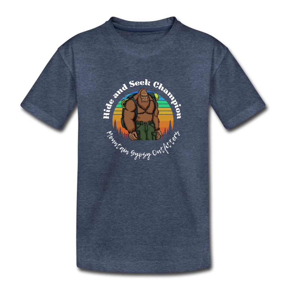 Hide and Seek Champ Toddler Tee - heather blue