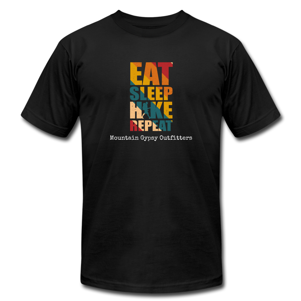 Eat, Sleep, Hike Boyfriend Tee - black