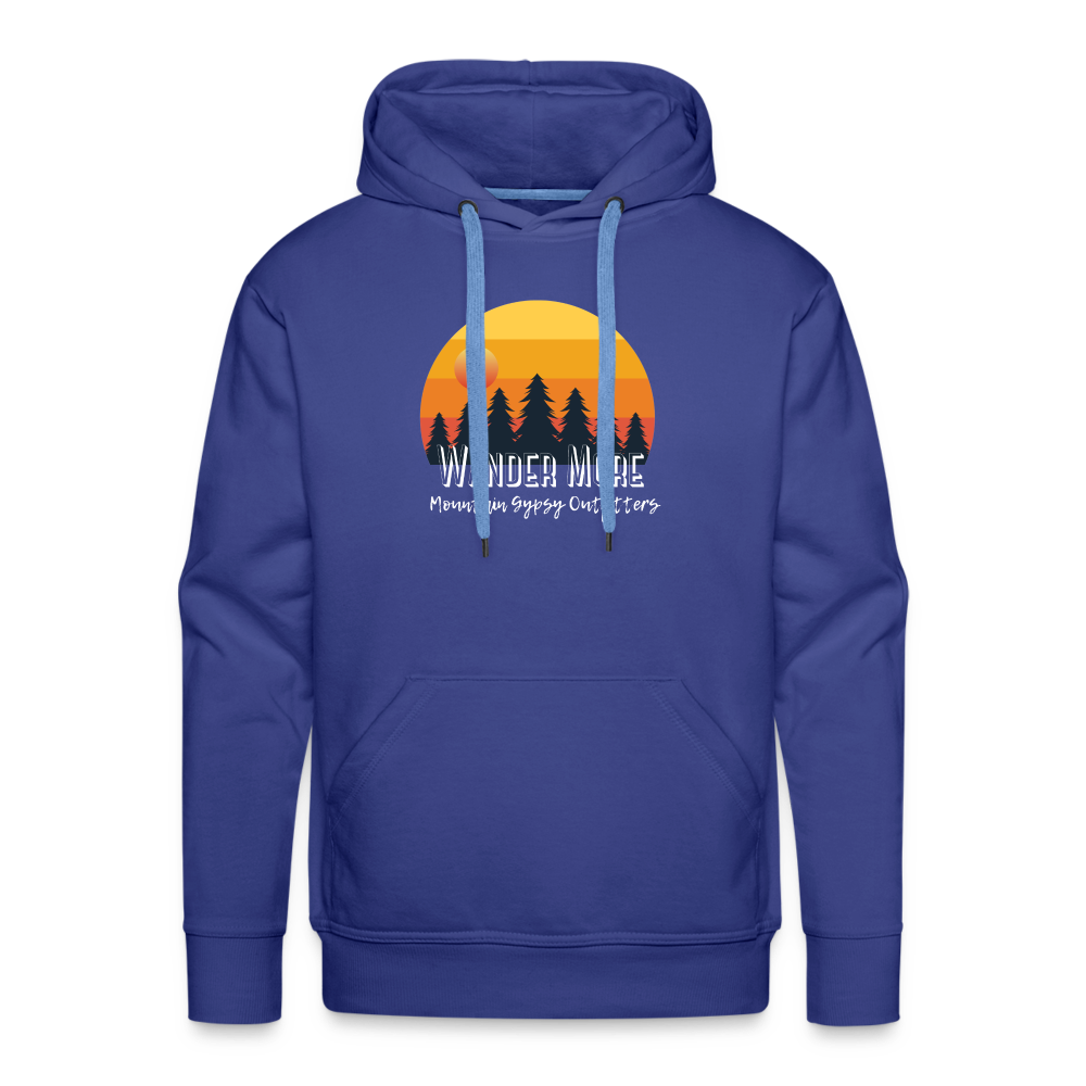 Wander More Men's Hoodie - royal blue