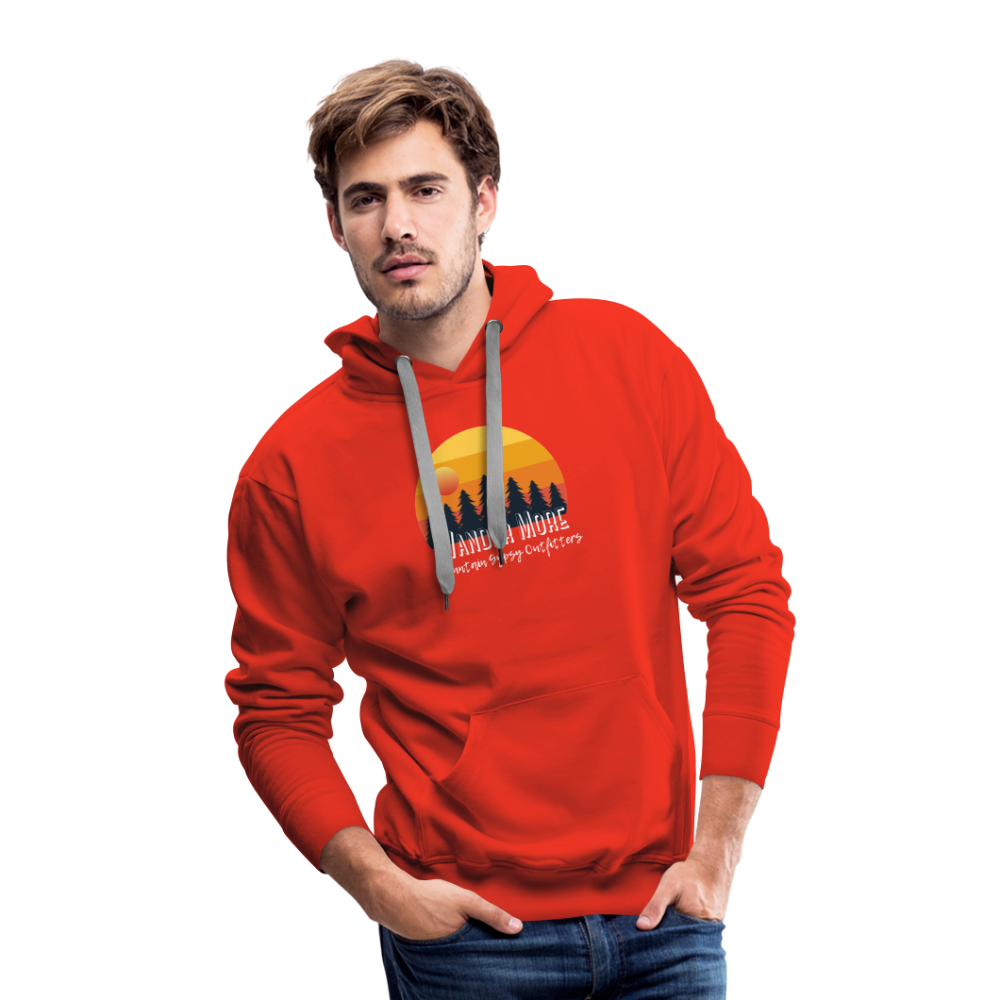 Wander More Men's Hoodie - red