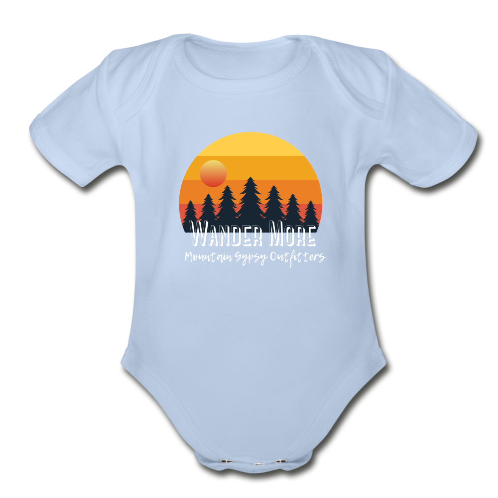 Wander More Infant Bodysuit - sky