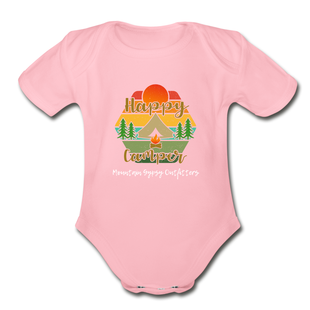 Happy Camper Infant Tee - light pink