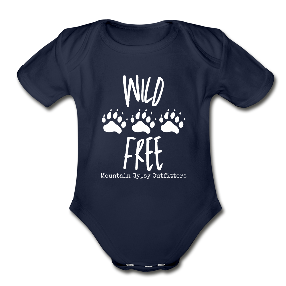 Wild & Free Infant Tee - dark navy