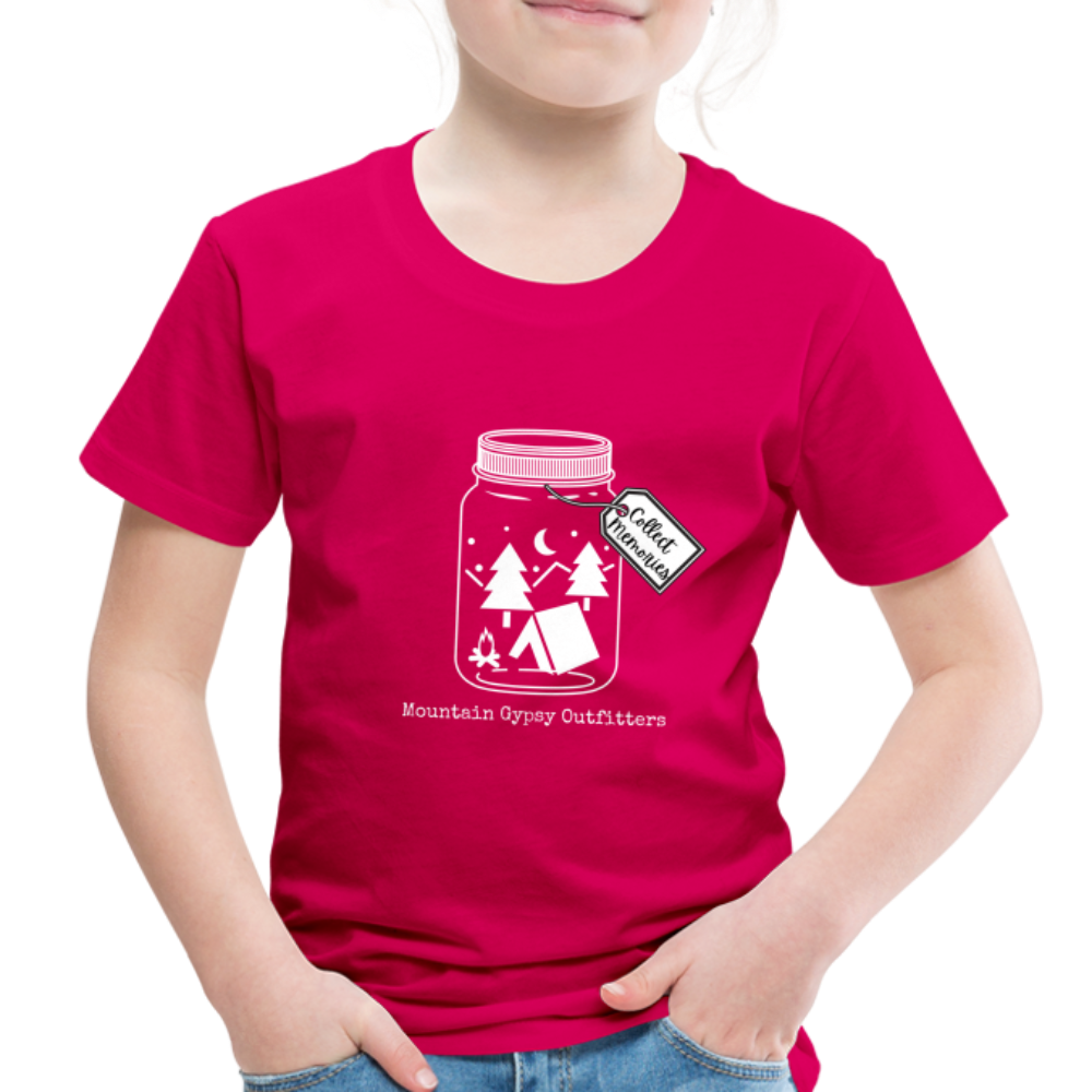 Collecting Memories Toddler Tee - dark pink