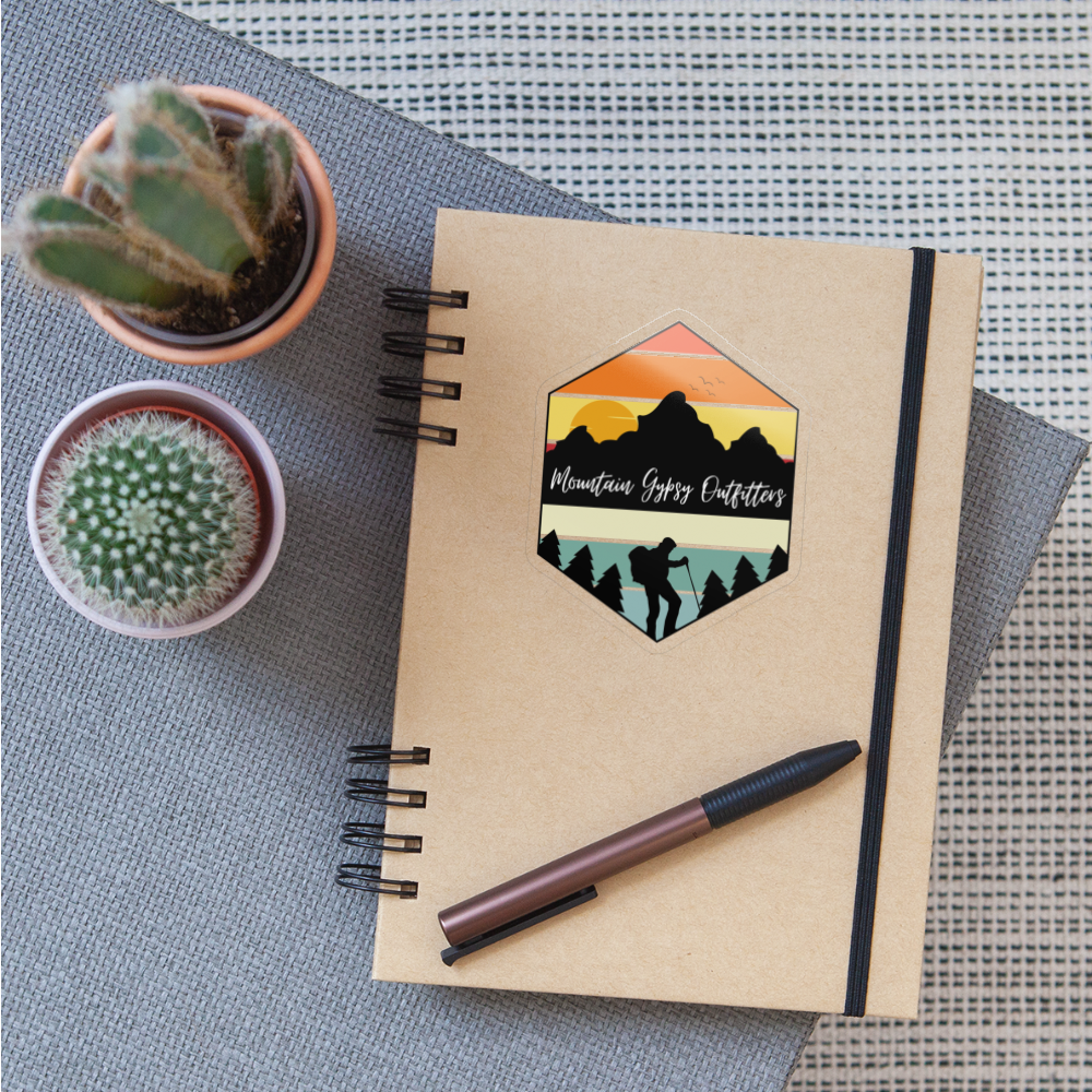Retro Hike MGO Sticker - transparent glossy