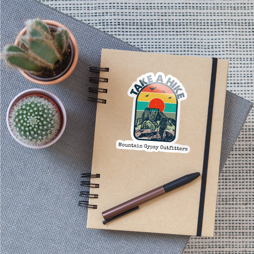 Take a Hike Sticker - white glossy