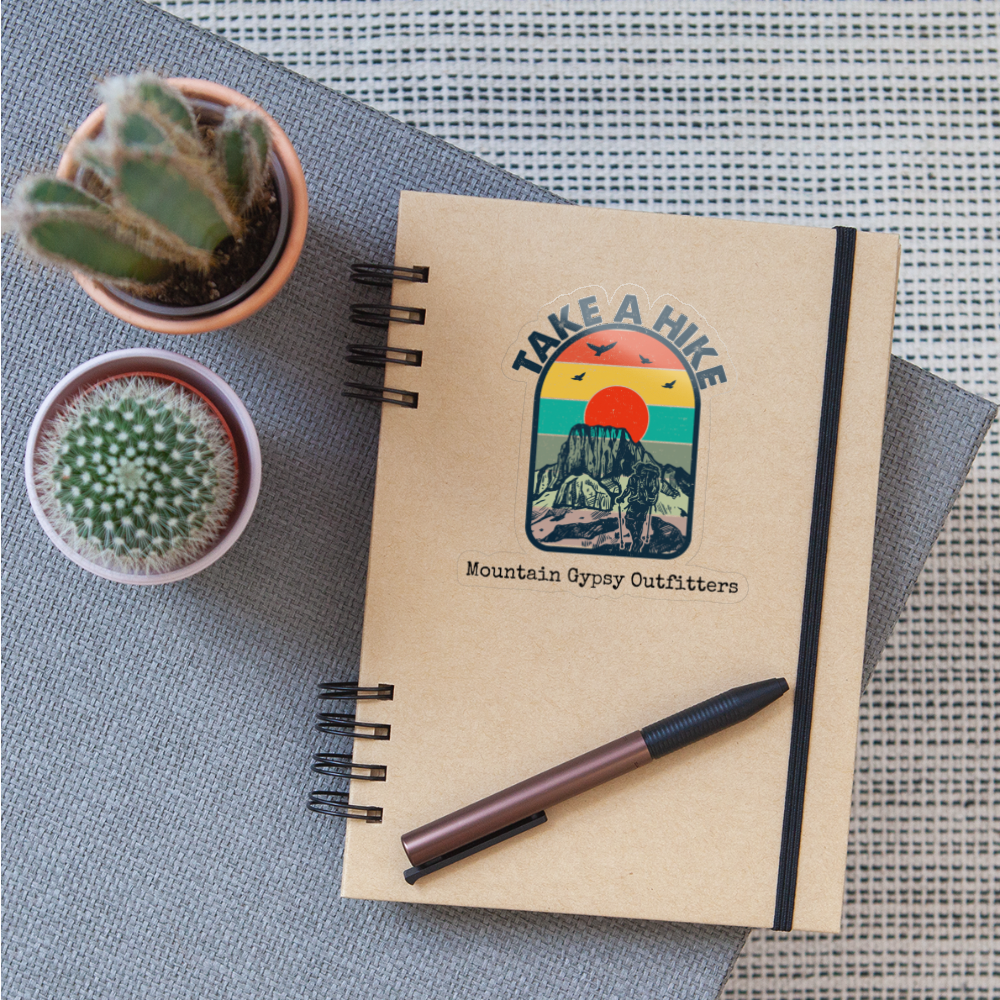 Take a Hike Sticker - transparent glossy