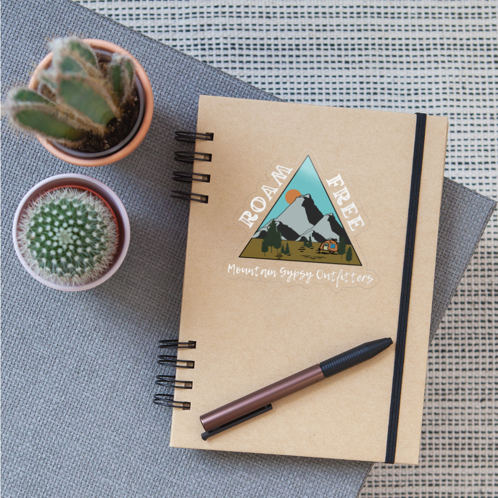 Roam Free Sticker - transparent glossy