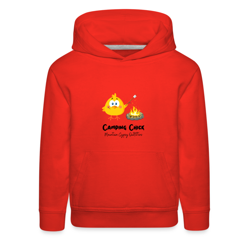 Camping Chick Hoodie - red