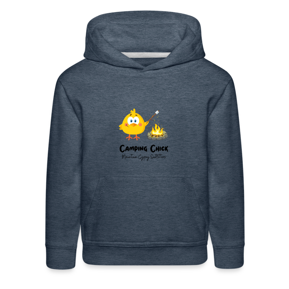 Camping Chick Hoodie - heather denim