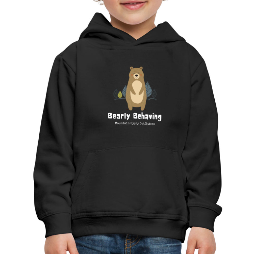 Bearly Behaving Hoodie - black