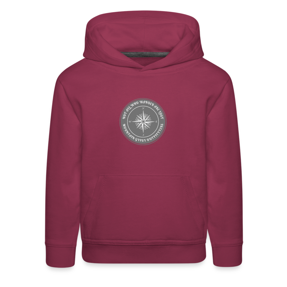Not All Who Wander Are Lost Hoodie - burgundy