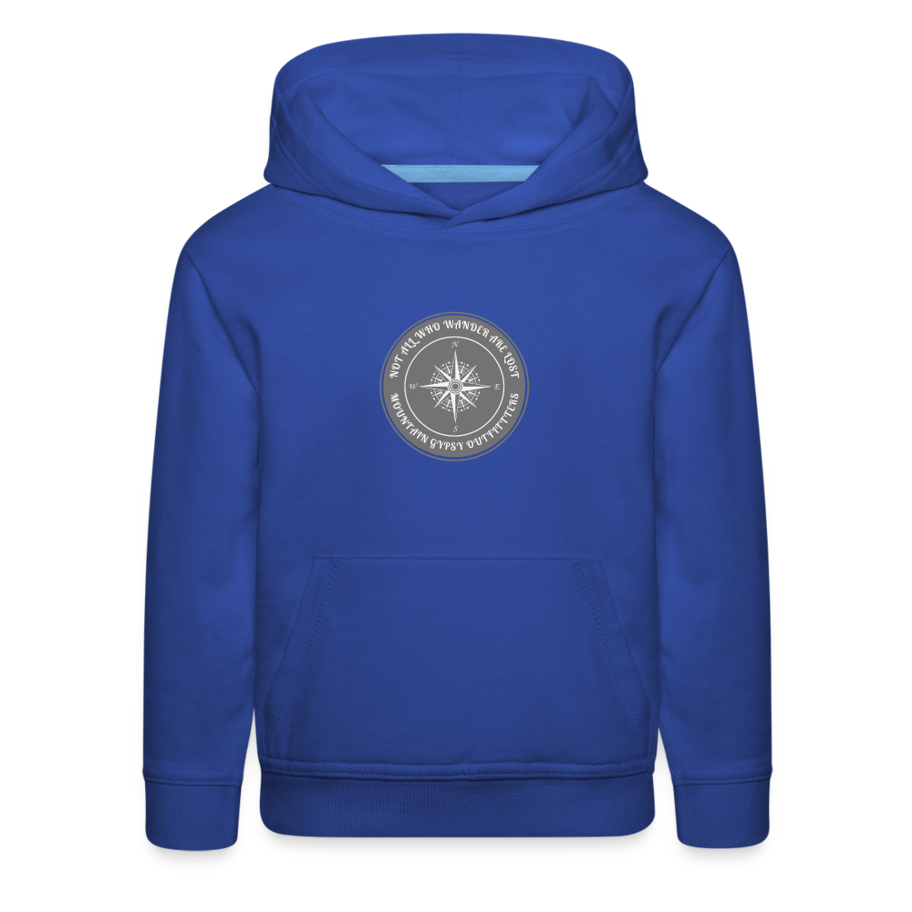Not All Who Wander Are Lost Hoodie - royal blue