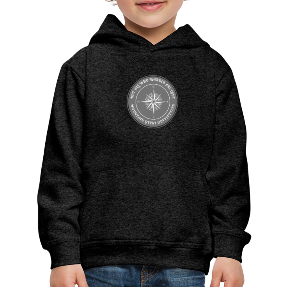 Not All Who Wander Are Lost Hoodie - charcoal grey