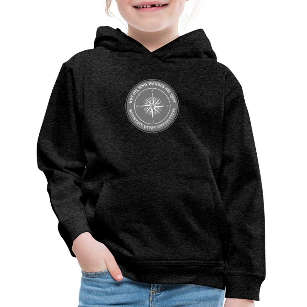 Not All Who Wander Are Lost Hoodie - charcoal grey