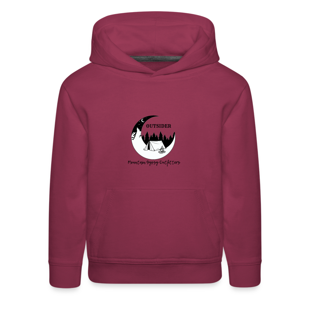 Outsider Kids Hoodie - burgundy