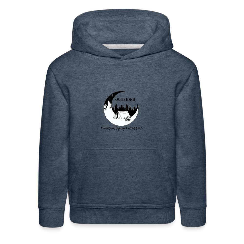 Outsider Kids Hoodie - heather denim