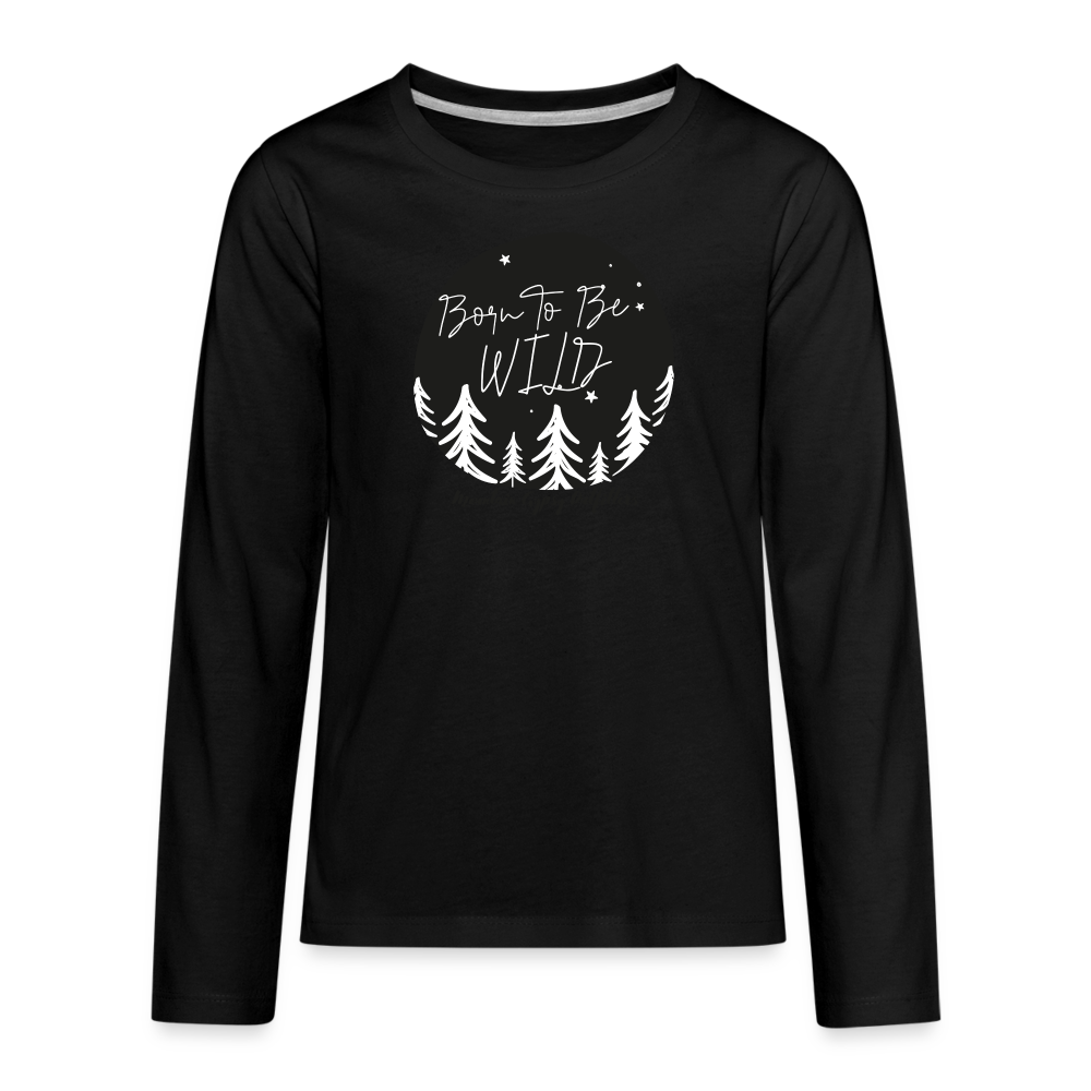 Born to be Wild Kids Long Sleeve - black