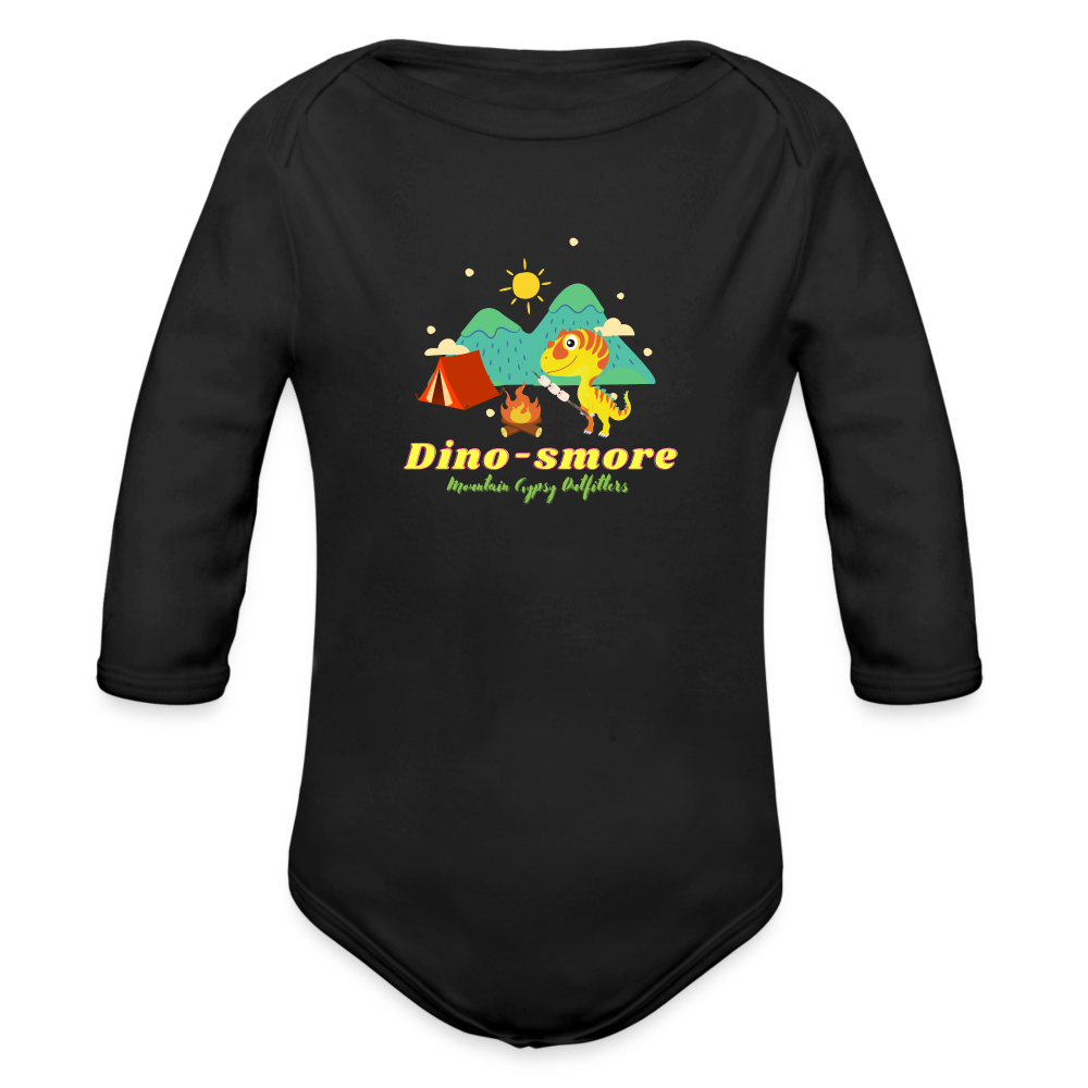 Dino-smore Infant Long Sleeve - black