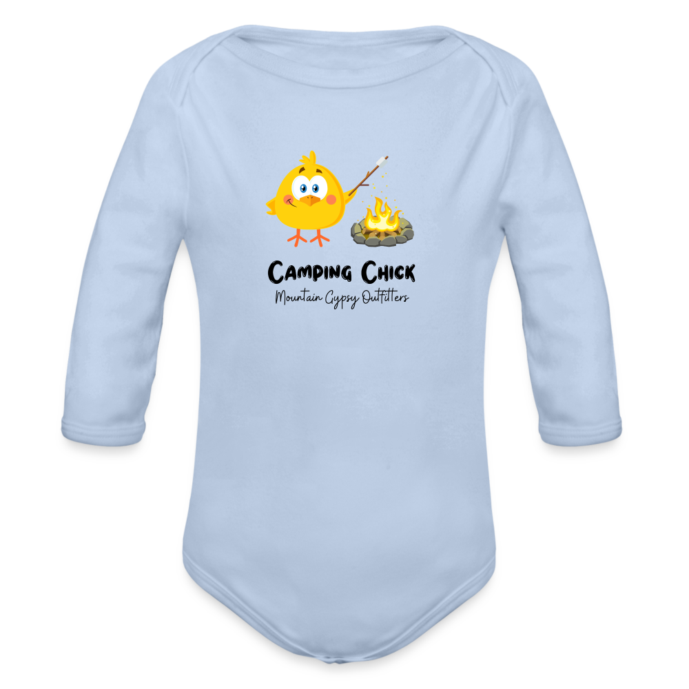 Camping Chick Infant Long Sleeve - sky