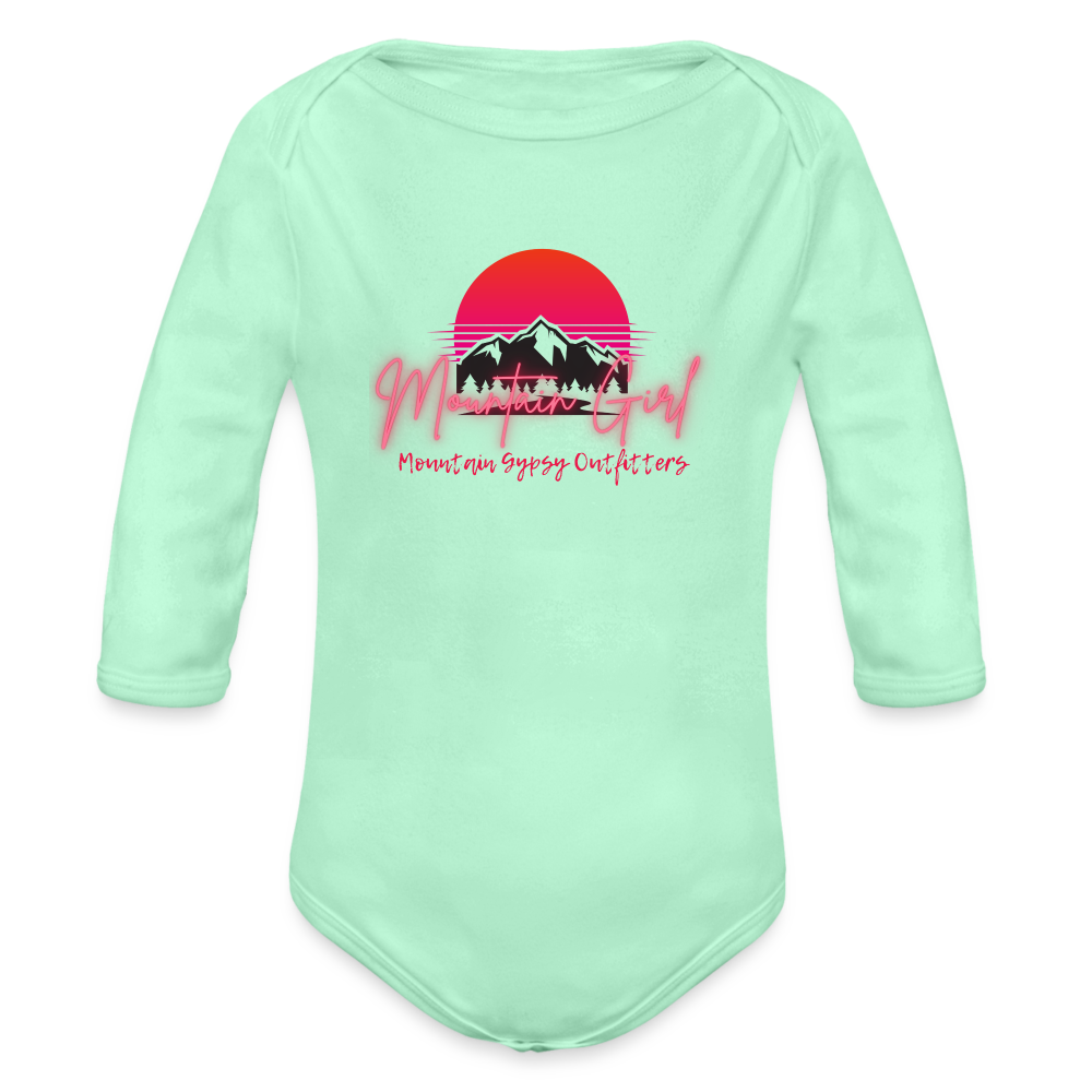 Mountain Girl Infant Long Sleeve - light mint