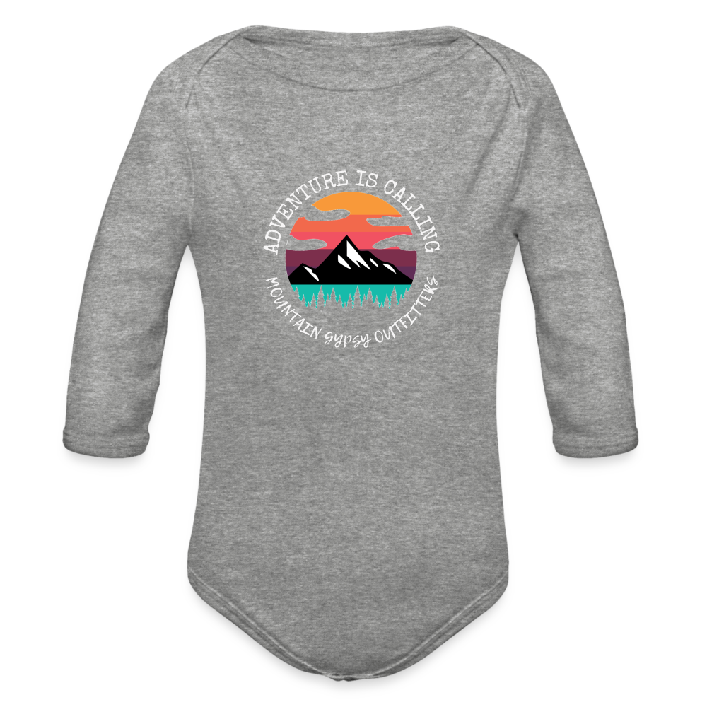 Adventure is Calling Infant Long Sleeve - heather grey