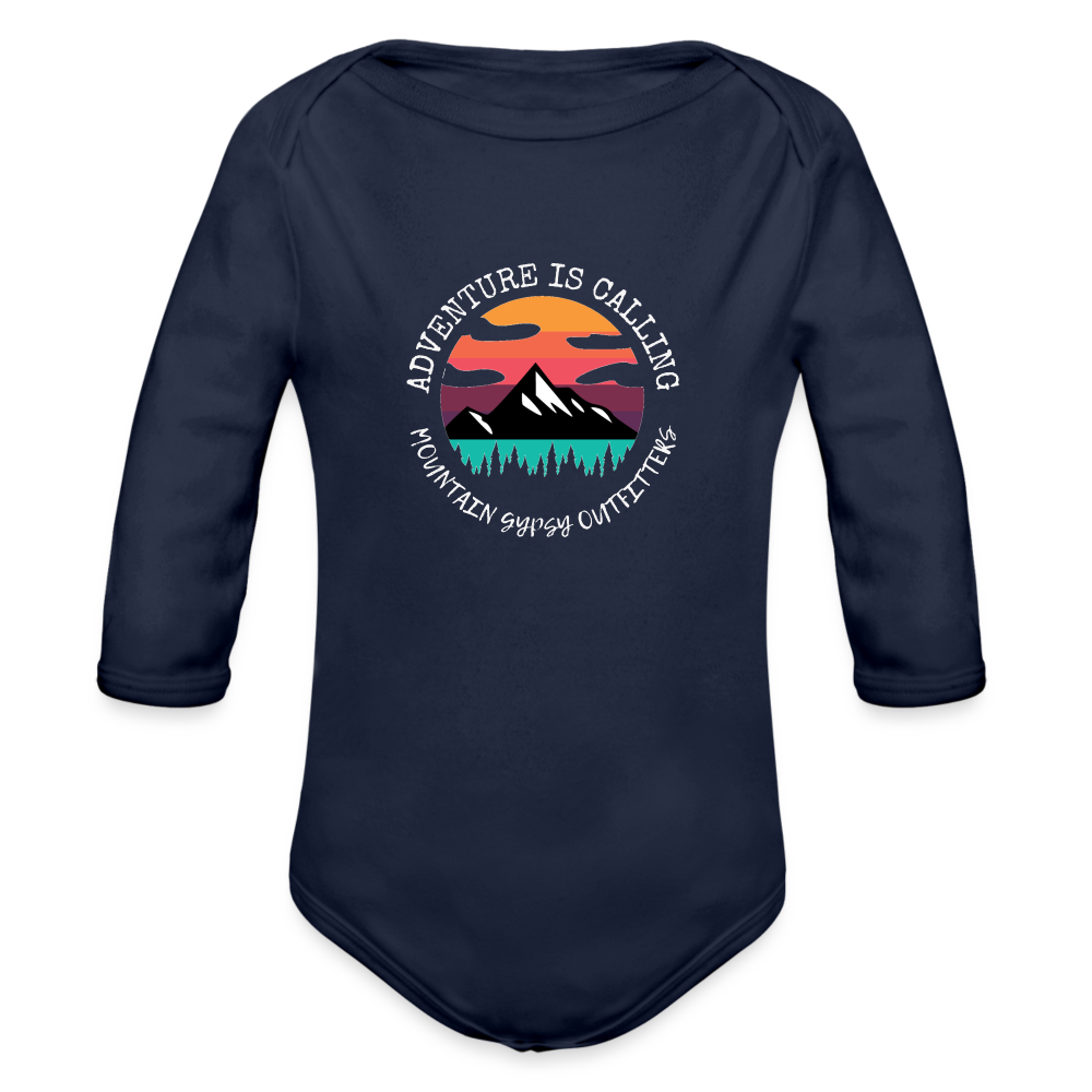 Adventure is Calling Infant Long Sleeve - dark navy