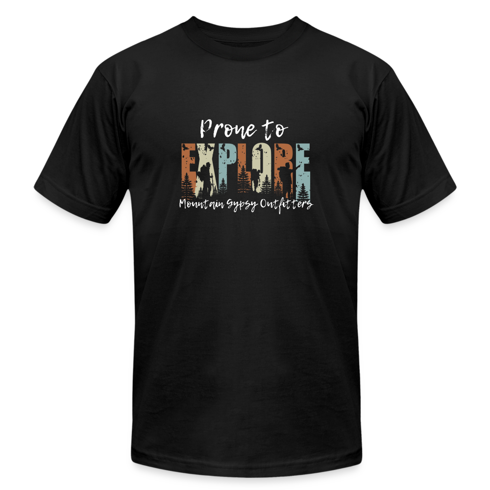 Prone To Explore Boyfriend Tee - black