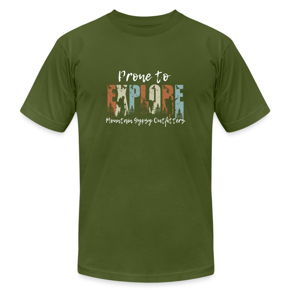 Prone To Explore Boyfriend Tee - olive
