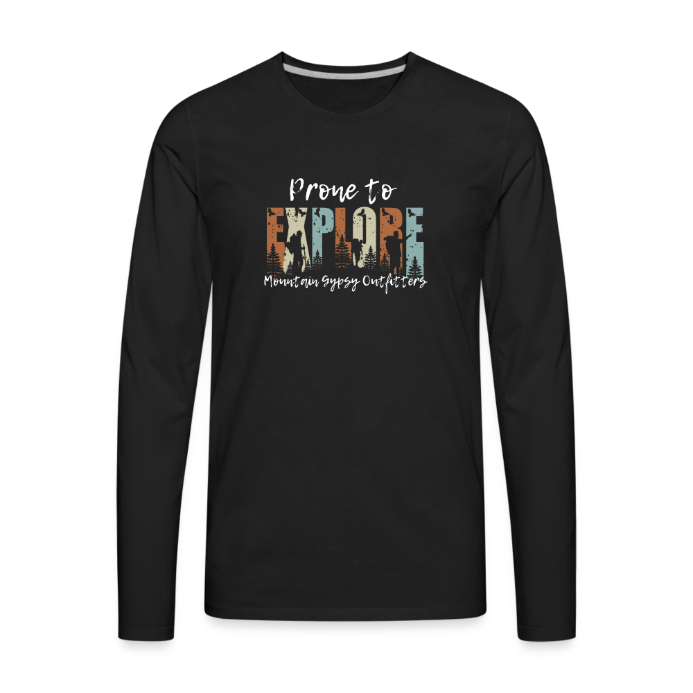 Prone To Explore Long Sleeve - black