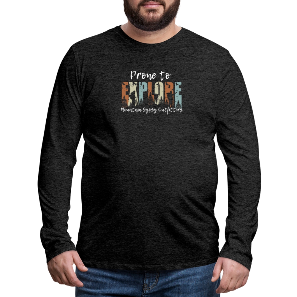Prone To Explore Long Sleeve - charcoal grey