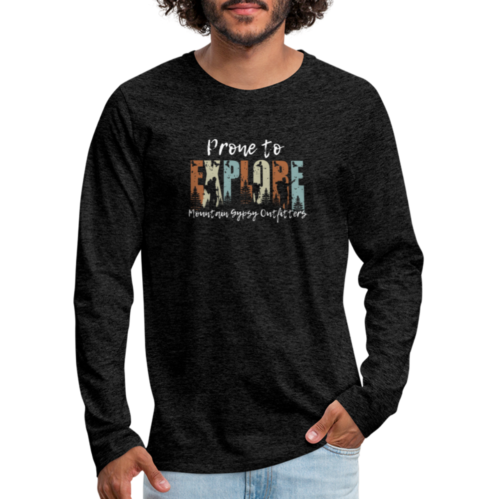 Prone To Explore Long Sleeve - charcoal grey