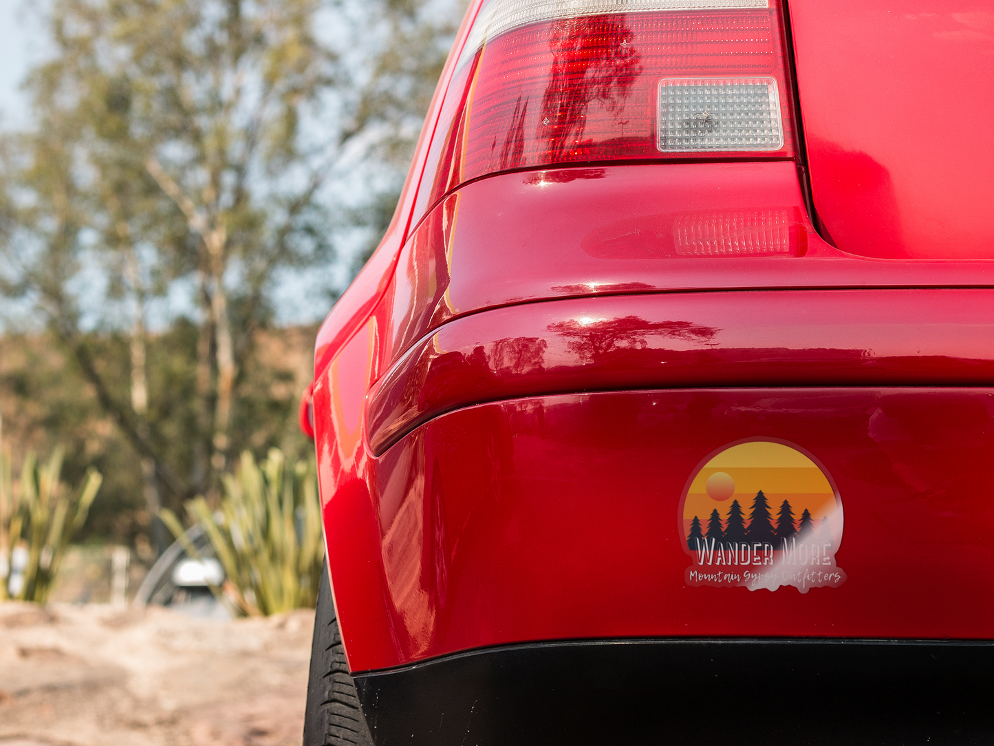 Wander More Sticker