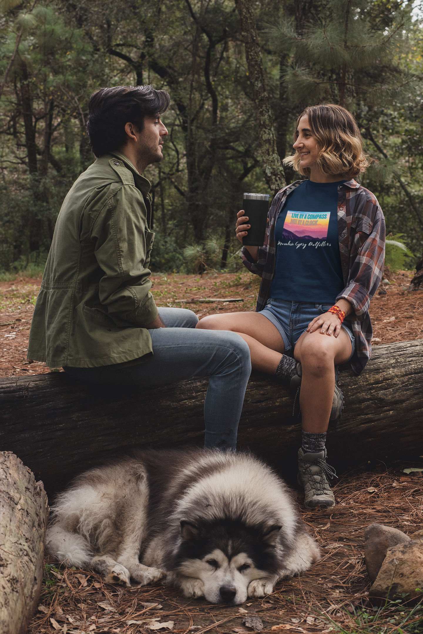 Live By a Compass Boyfriend Tee