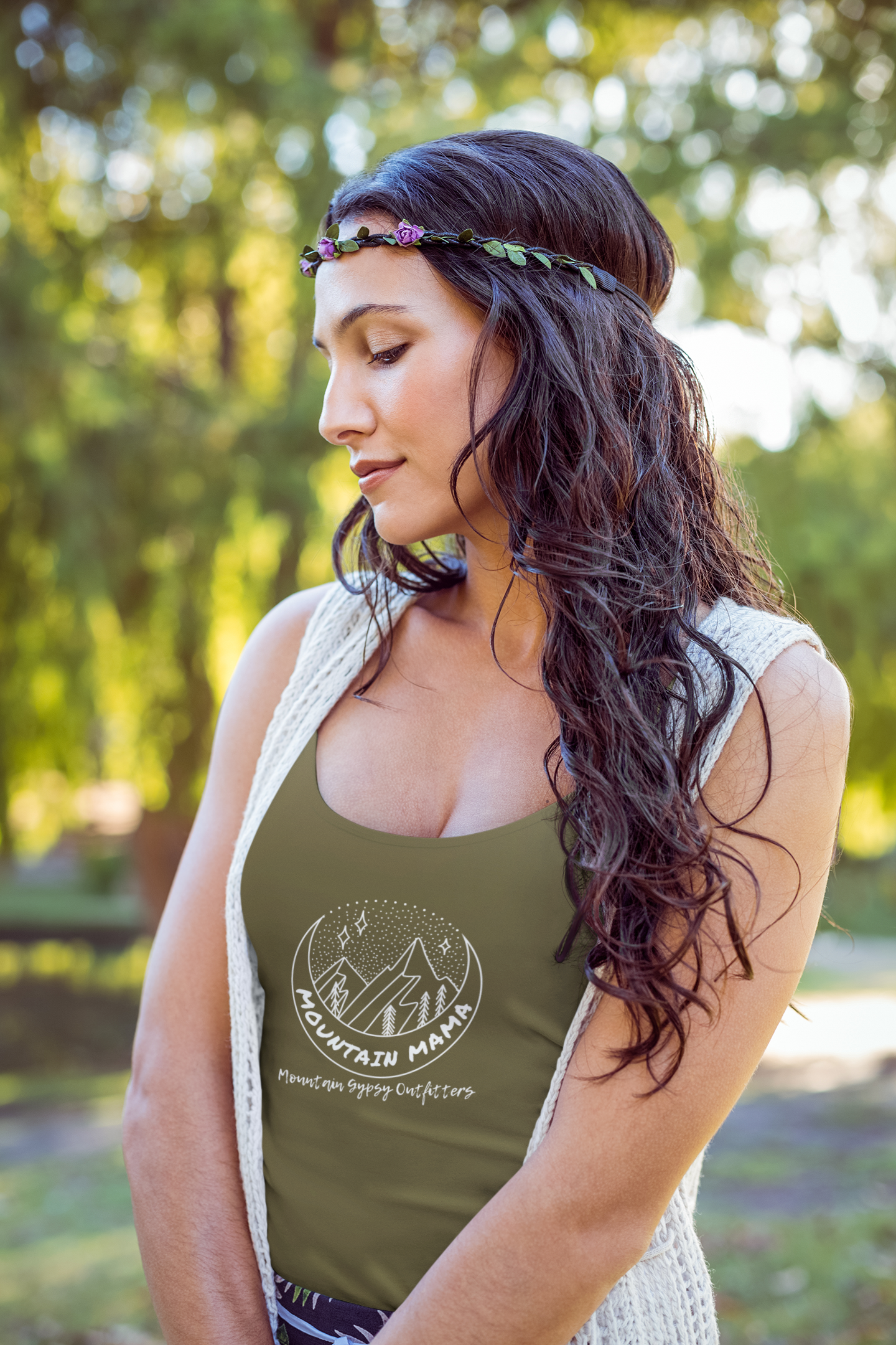Mountain Mama Fitted Tank