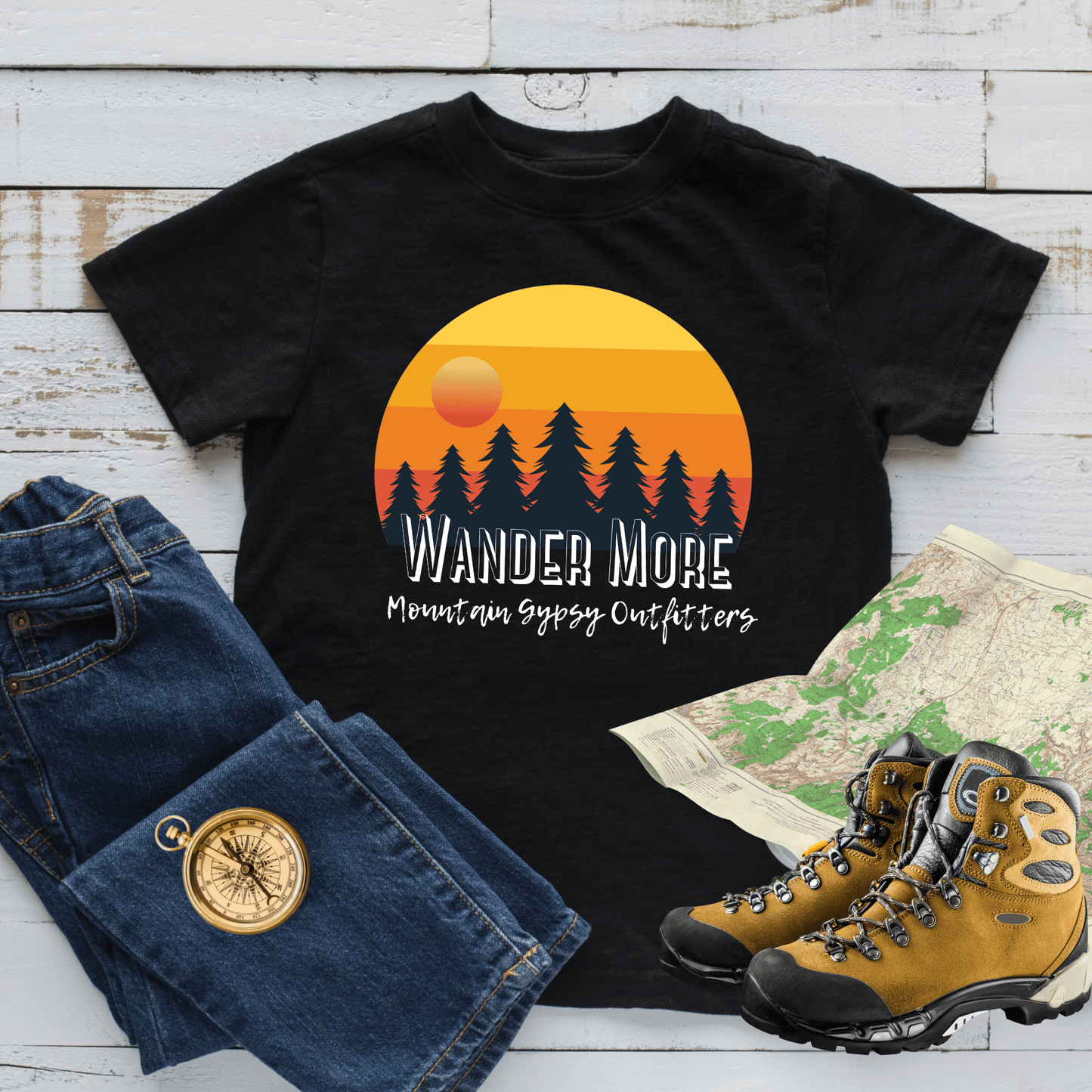 Wander More Toddler Tee