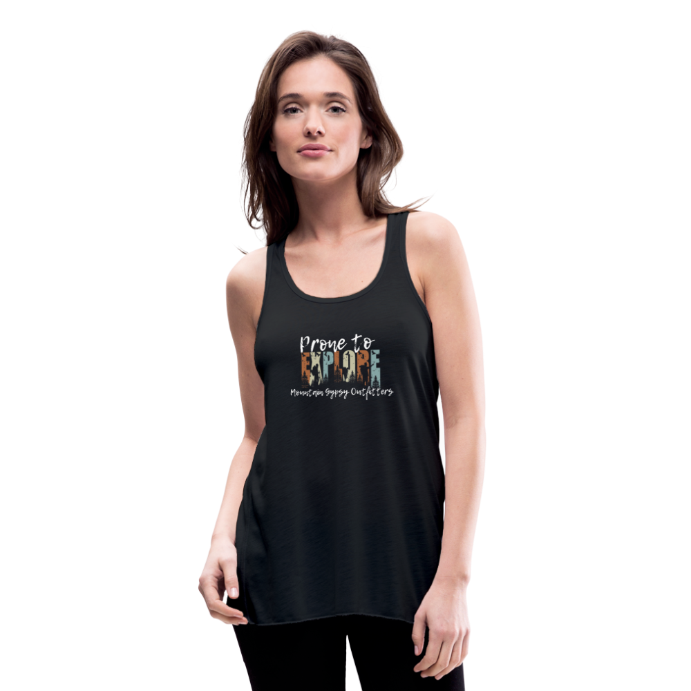 Prone to Explore Flowy Tank - black