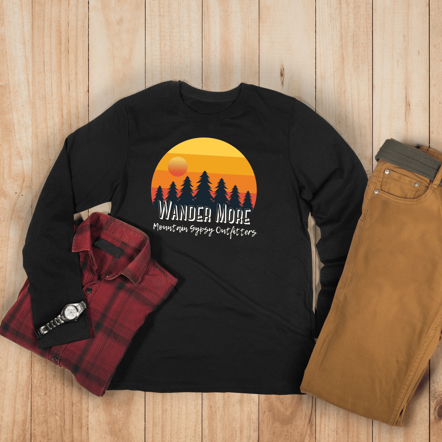 Wander More Men's Long Sleeve