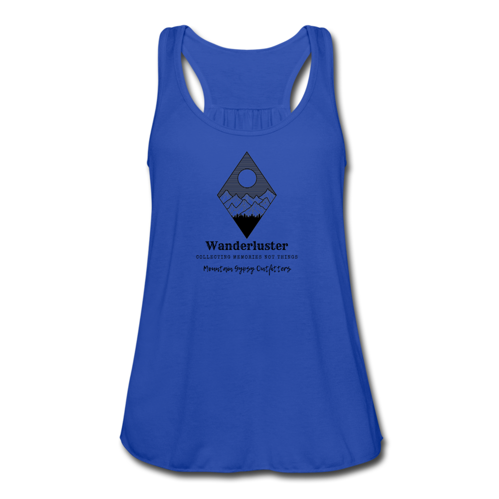 Wanderluster Flowy Tank - royal blue