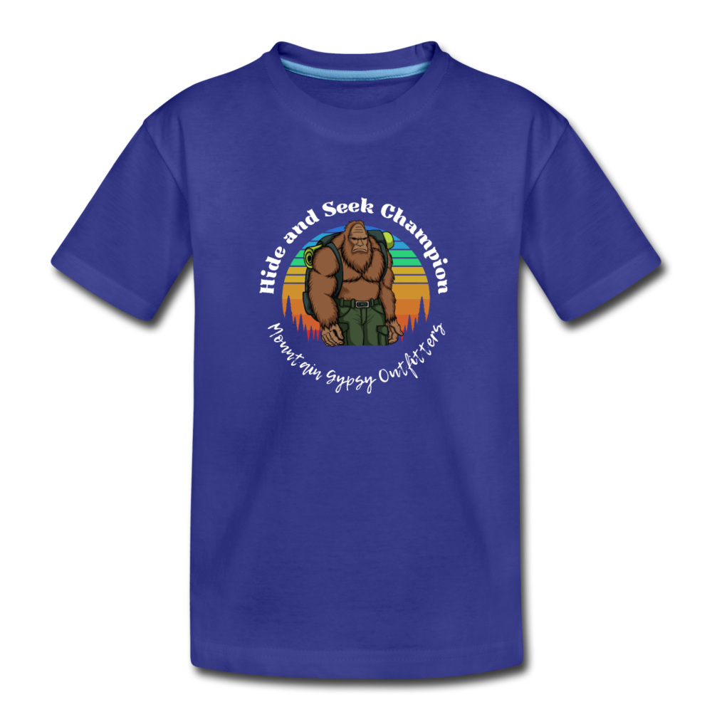 Sasquatch Kids Tee - royal blue