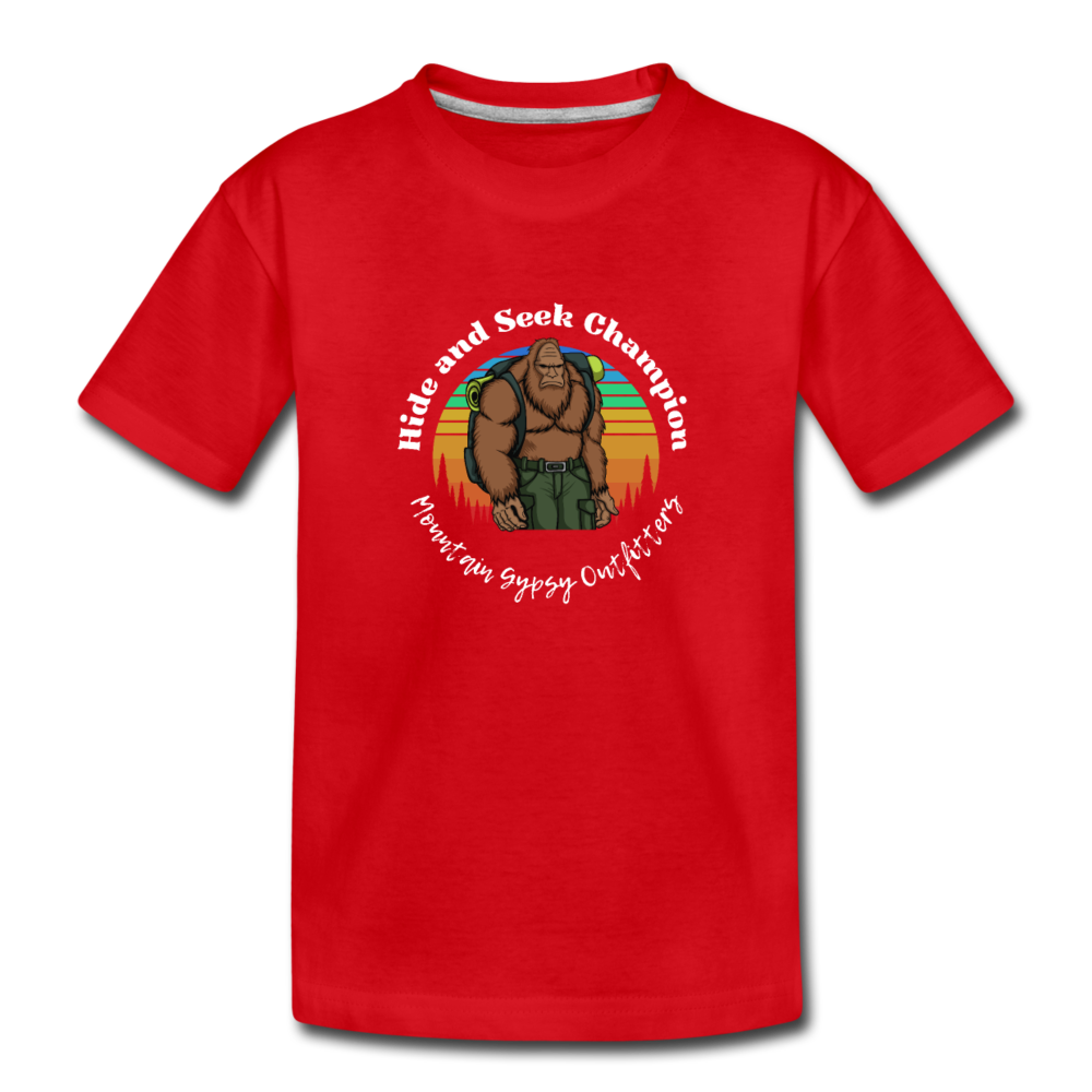 Sasquatch Kids Tee - red